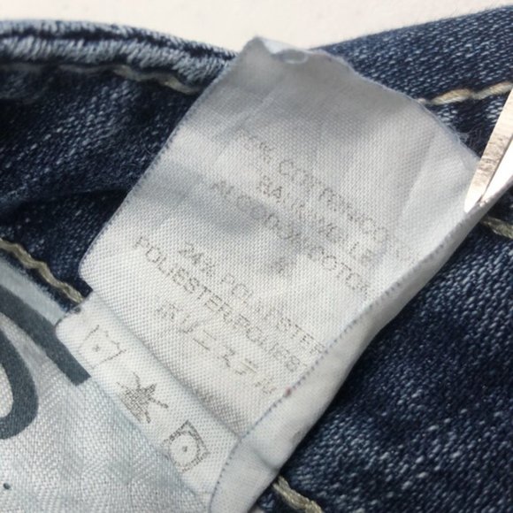 VINTAGE SILVER FRANCES DENIM CAPRIS 27x23 ๐ - Picture 9 of 13